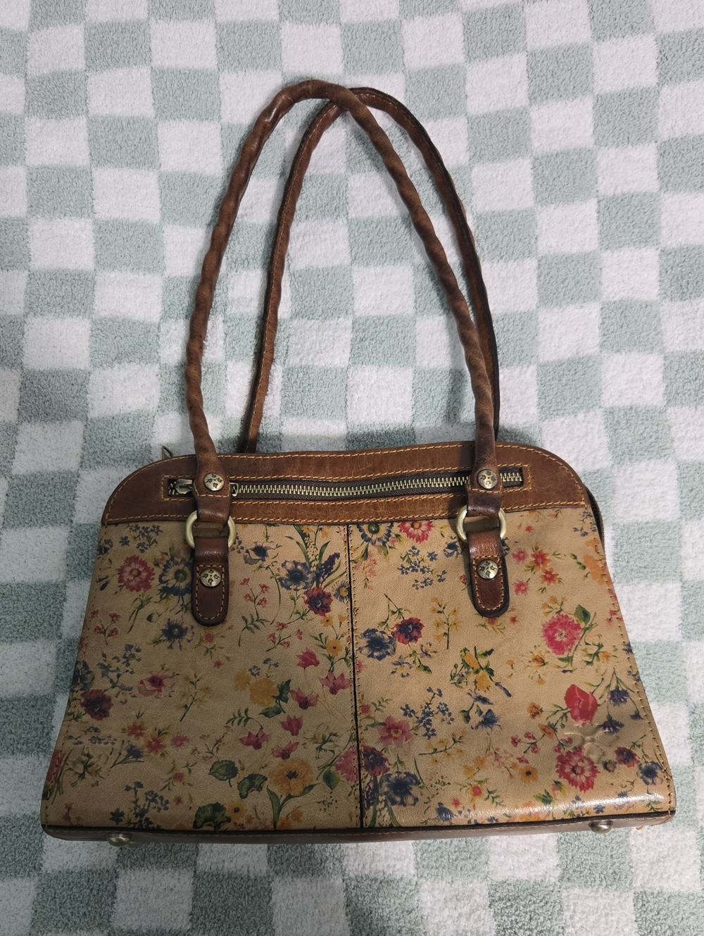 Patricia Nash Prairie Rose Leather Bag
